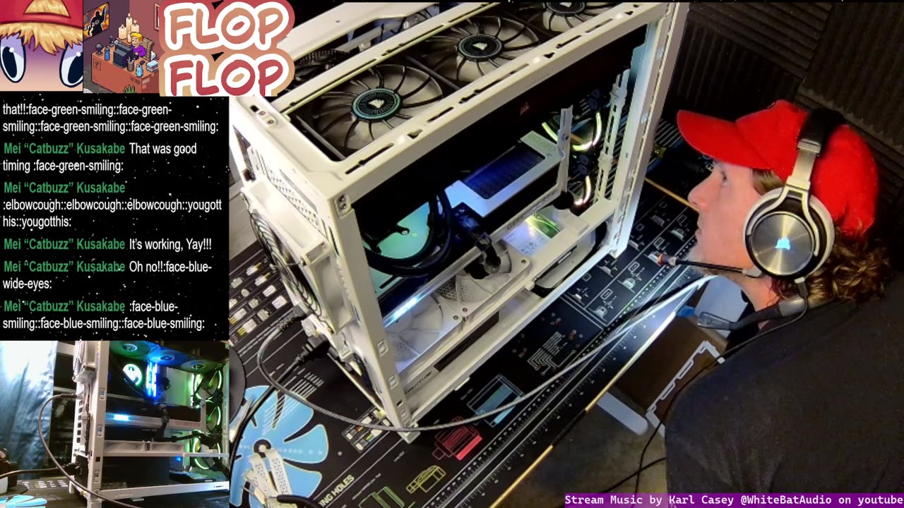 Day # 2 Gamin/Editing PC in a White Case specs 12900ks + 5070 Ti + 690 Strix MB + Prime 1600 PX PSU