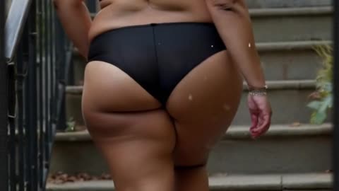 Big Butt Sexy Woman - Retro