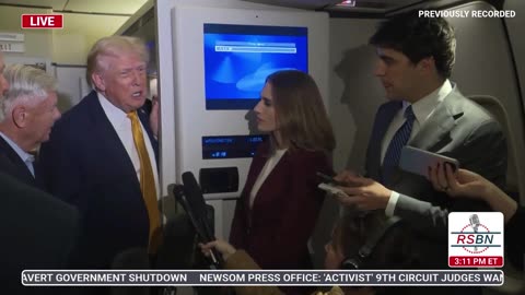 WATCH: President Trump Speaks to the Press on His Way to The White House - 1/4/26
