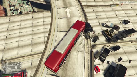 GTA 5 GLITCH – NPCS DRIVE OFF OVERPASS & EXPLODE! CAR GO BOOM CRASH TEST CAR GUN MODE