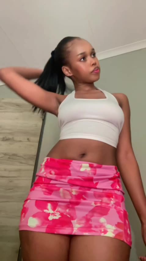 Sliim bounces her ass on here.