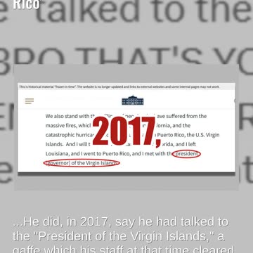 Fact Check:Trump Did NOT Say He Talked To 'The President of Puerto Rico'