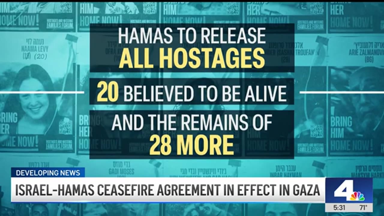 Ceasefire agreement goes into effect in Gaza