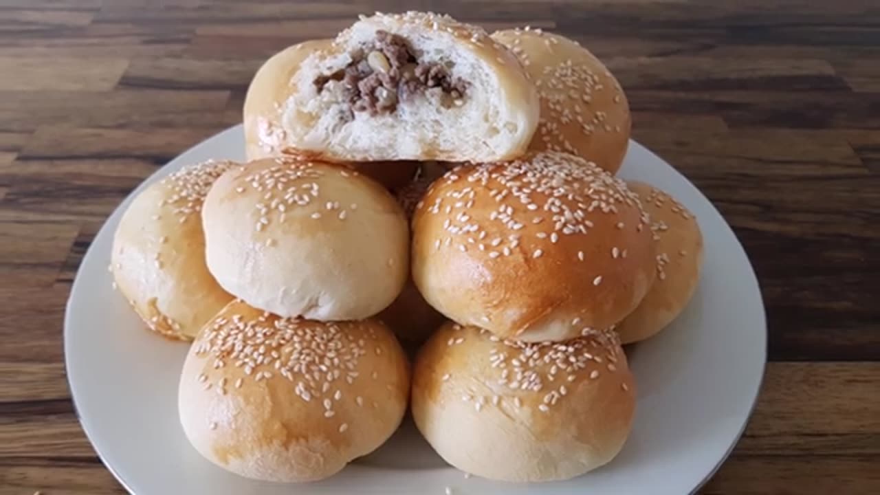 How to Make Meat Buns | Buns Stuffed with Meat Recipe