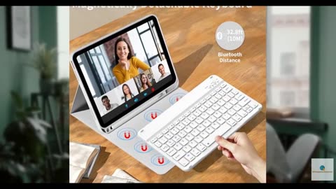 kenke for iPad 11/10th Gen Case with Keyboard 11/10.9 inch 2025 A16/2022, Detach