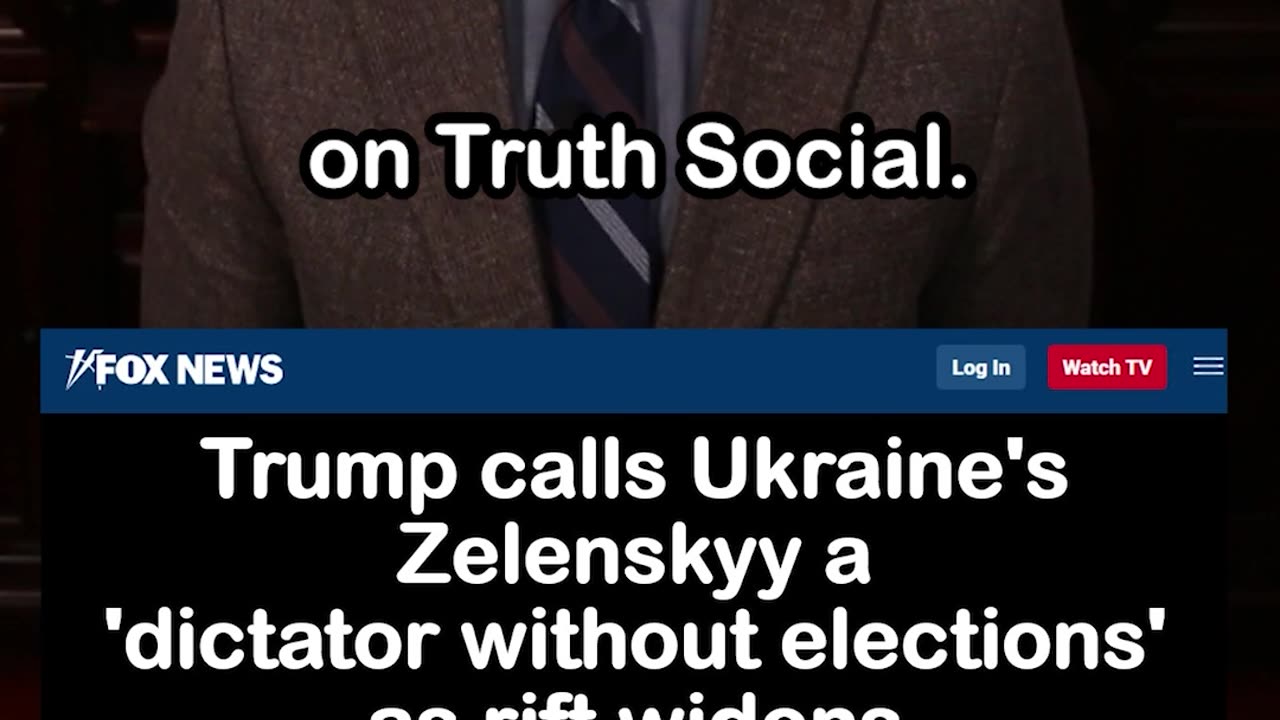 Trump Calls Ukraine's Zelenskyy a 'Dictator Without Elections'