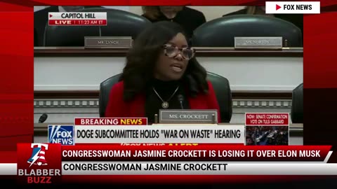 Congresswoman Jasmine Crockett Is Losing It Over Elon Musk