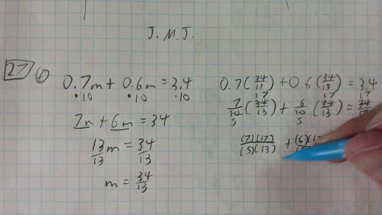 Saxon Algebra 1 Lesson 27 (f)