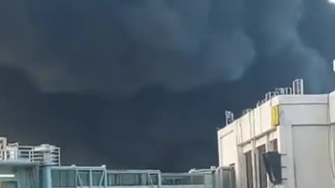 Huge fire broke out at Hazrat Shahjalal International Airport in Dhaka, Bangladesh
