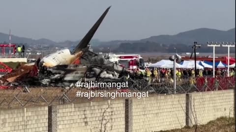 Video captures moments before South Korea plane crash