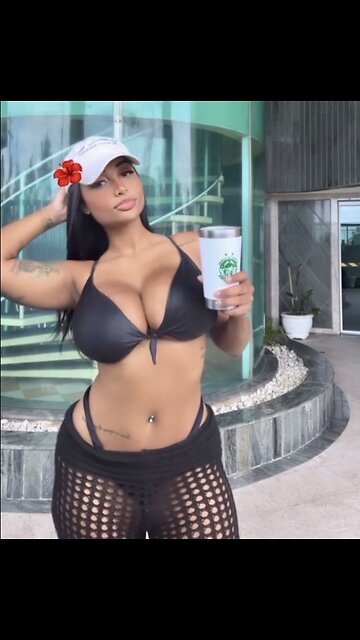 Outstanding bikini babe