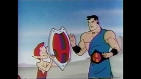 1960s HERCULES CARTOON Daedalus Steals Thunderbolt Disc