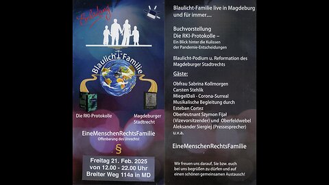 Blaulicht Familie in Magdeburg