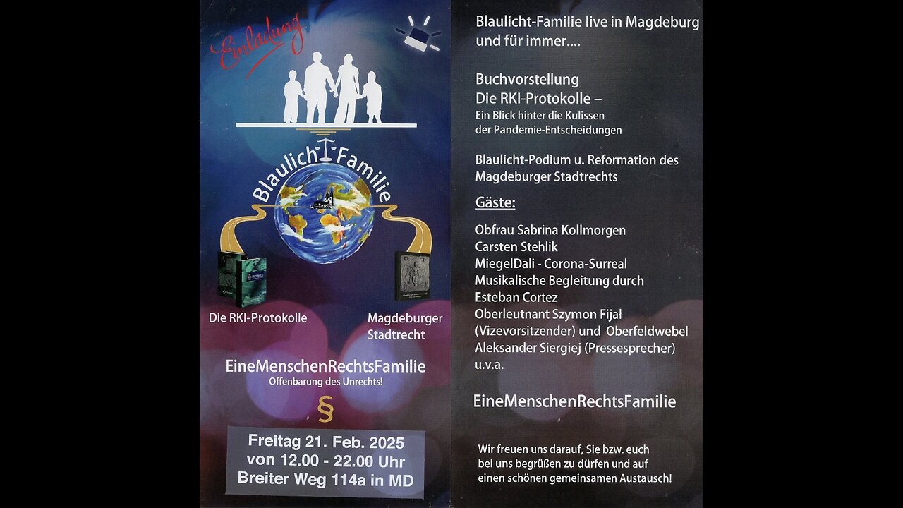 Blaulicht Familie in Magdeburg