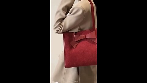 Elegant Bow Tote Bag | Chic Handbag for Work & Everyday Use | Stylish Shoulder Bag with Bow Accent