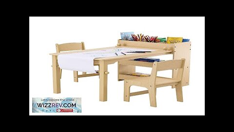 VEVOR Kids Art Table and 2 Chairs 2-in-1 Toddler Craft and Play Review