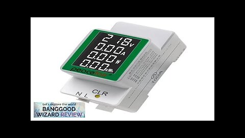 Peacefair PZEM-008 AC50-300V/100A LCD Screen Digital Voltagemeter Multifunctional Review