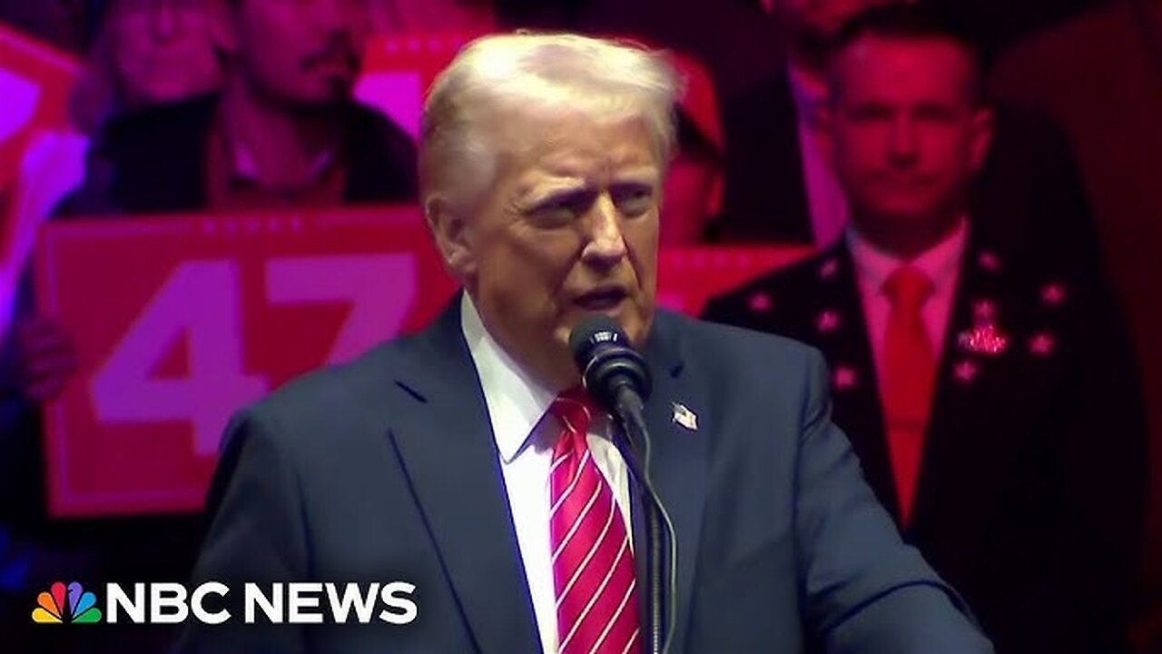 President-elect Trump holds victory rally ahead of inauguration