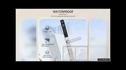 WAFU Tuya WiFI Smart Waterproof Doorlock Fingerprint Password IC Card Key APP Review