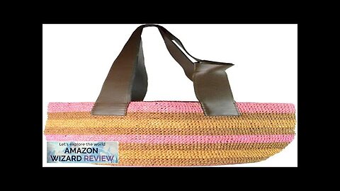 SENSI STUDIO Stripes El Viajero Soft and Flexible Woven Straw BagThis material is known Review