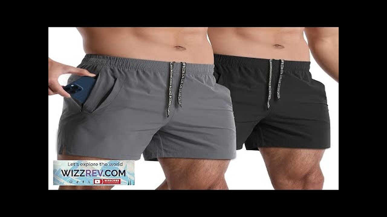 2 Pack Mens Athletic Shorts 5 Inch Quick Dry Gym Workout Shorts Review