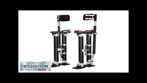 VEVOR Drywall Stilts Aluminum Tool Stilts 24''-40'' Adjustable Painting Black Review