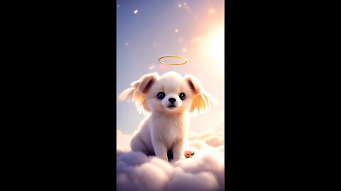 Cute Angel puppy 👼🐶