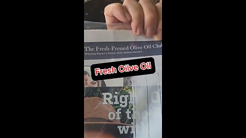 Fresh Olive Oil