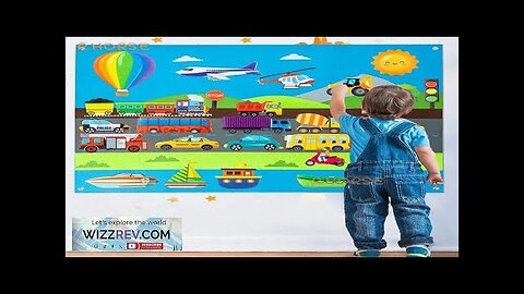 35Pcs Vehicle Felt Story Board Set Transportation Interactive Game Preschool Education Review