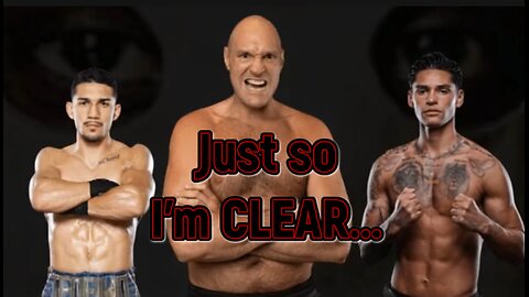 Just so I'm clear.....(Part 1)