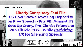 Facts: Trump Targets Speech, Helps Zionists Get TikTok, But PRAISES UK Speech