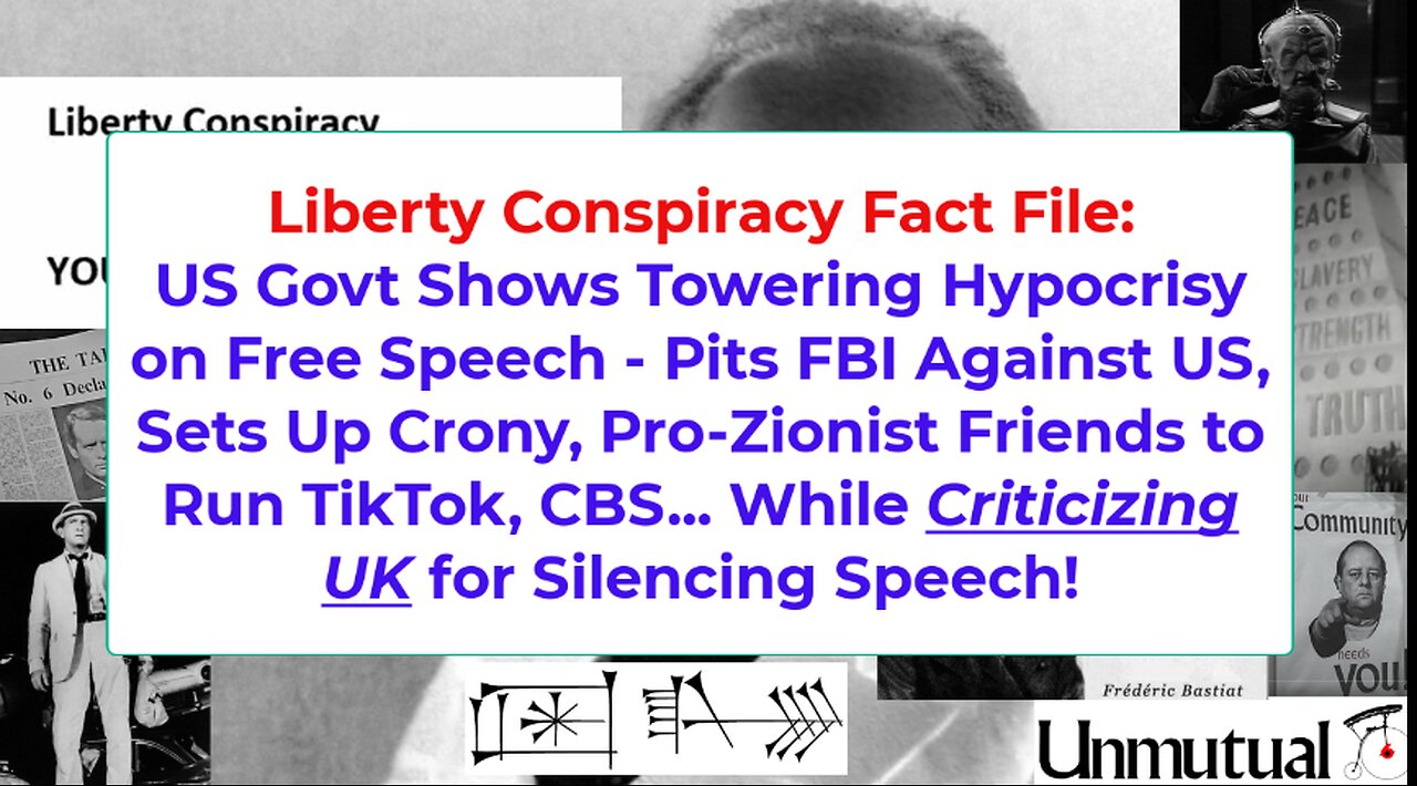 Facts: Trump Targets Speech, Helps Zionists Get TikTok, But PRAISES UK Speech
