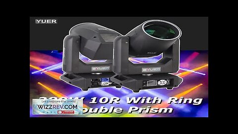 YUER 280W 10R Moving Head Light Double Prism Stage Light With LED Review