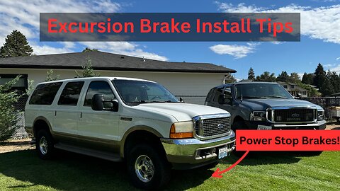 Watch Before You Install Ford Excursion Brakes: Tips and tricks