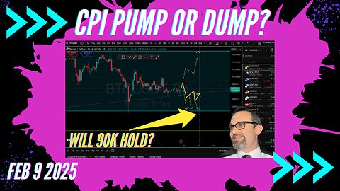 $Bitcoin $CPI Dump BTC below 90K? Weekly Market Forecast 2/9/25: Crypto Forex Gold Silver