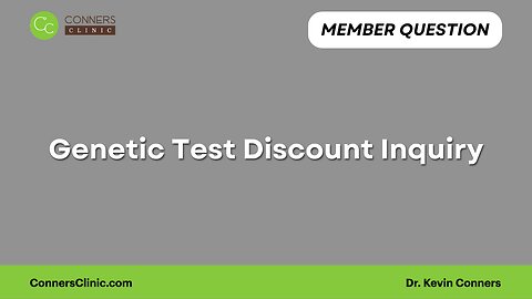 Genetic Test Discount Inquiry