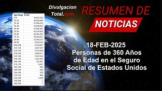 18-FEB-2025 Seguro Social de EEUU Tiene Personas de 360 Años de Edad