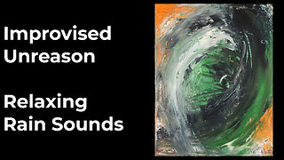Palette Knife Painting in the Rain | Calming Abstract Escape