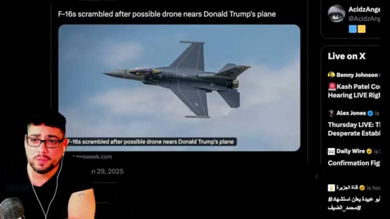To Protect President Trump, Backup Plane's... F-16's & MH-65 Helicopter SCRAMBLED, as 'Possible' Drones TRIED To Approach