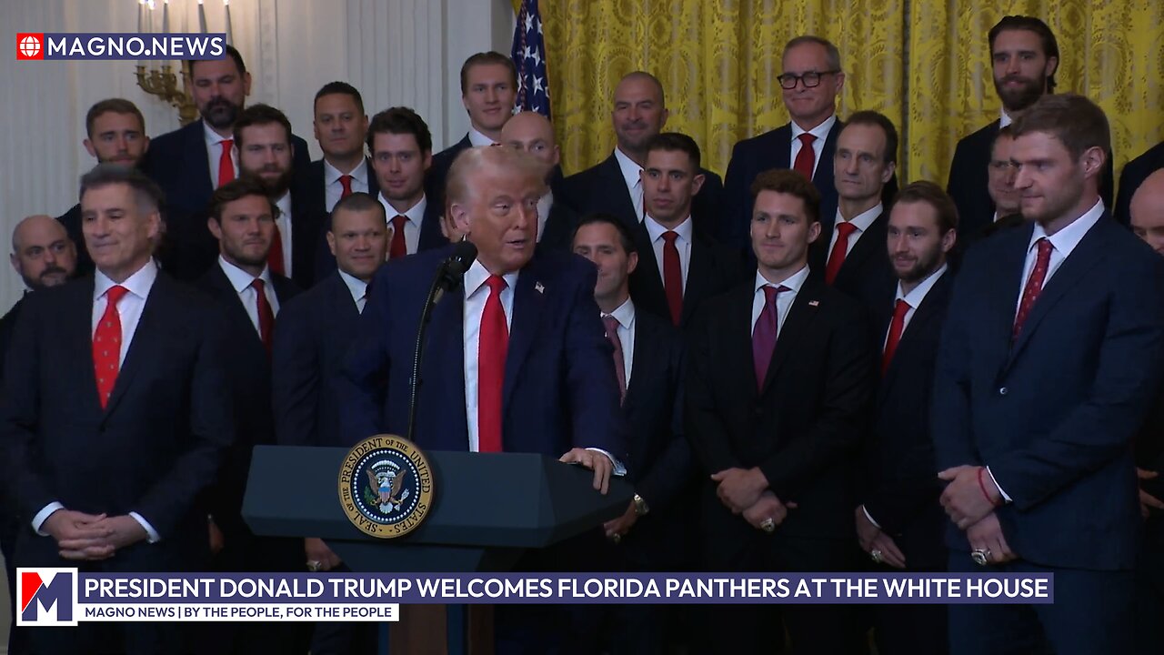 President Donald Trump welcomes Florida Panthers at The White House (Feb 03, 2025) [LIVE]