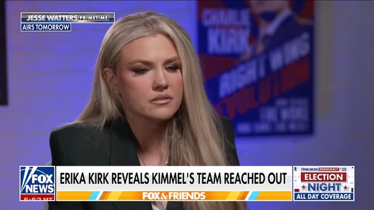 GRACE OVER GUILT: Erika Kirk reveals her message to Jimmy Kimmel after remarks over Charlie’s death