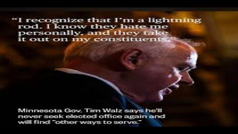 Tim Walz Says He Will ‘Never’ Seek Office Again