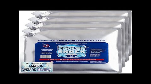 Cooler Shock Reusable Ice Packs for Cooler Long Lasting Cold Freezer Review