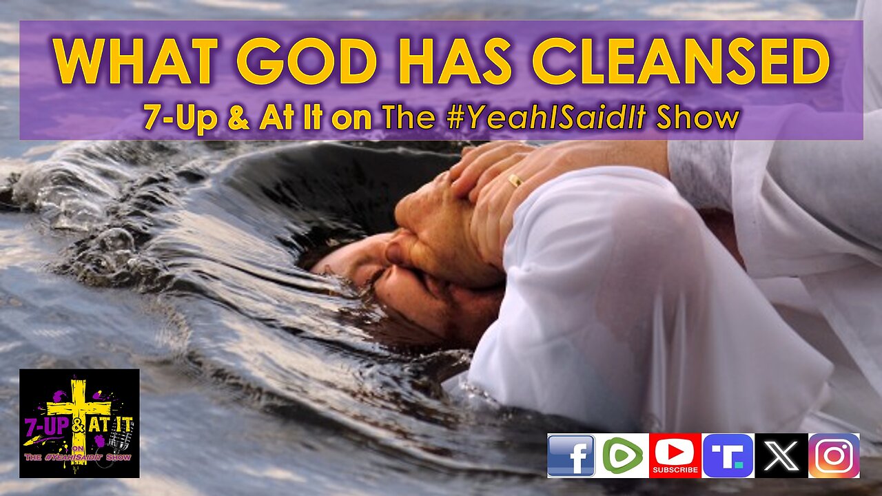 WORD OF THE DAY: ACTS 10:15 - WHAT GOD HAS CLEANSED