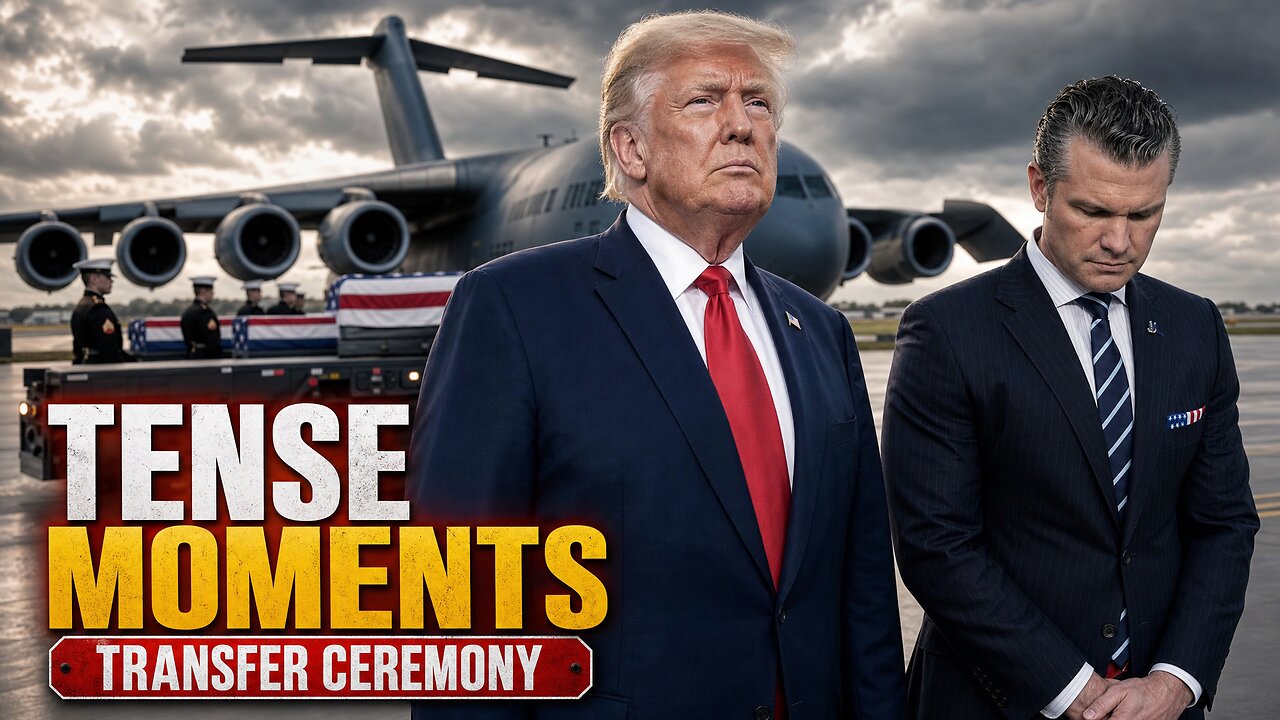 Trump Froze at Dover Air Force Base as the C-17 doors opened, and nobody can unsee it