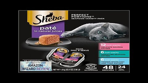 SHEBA PERFECT PORTIONS Paté Adult Wet Cat Food Trays (24 Count, 48 Review