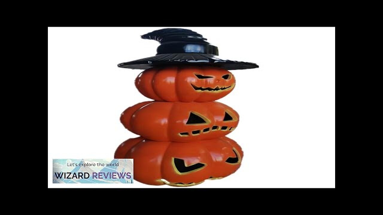 2m height large orange fiberglass pumpkin stack with hat for Halloween ...