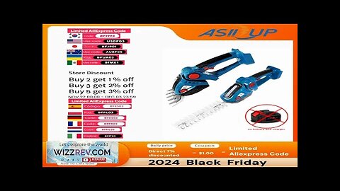 Asii3up 2 IN 1 Cordless Electric Hedge Trimmer 20000rpm Household Shrub Pruning Review