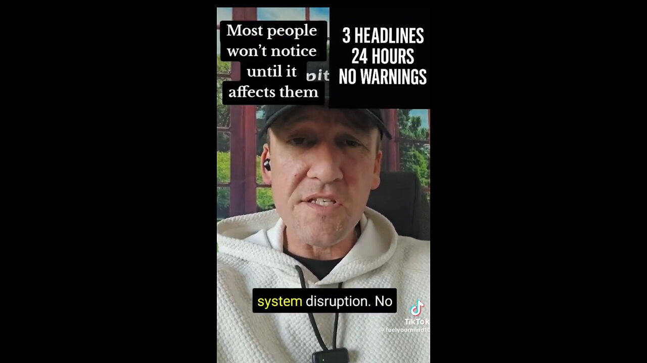 🚨EMERGENCY PREPAREDNESS for SYSTEM DISRUPTION. Did you notice the CALM attention brought to the 3 BIG HEADLINES Released🔍