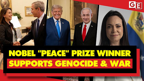 Israel's Genocide Supporting Nobel Peace Prize Winner - Supports Trump's War On Venezuela